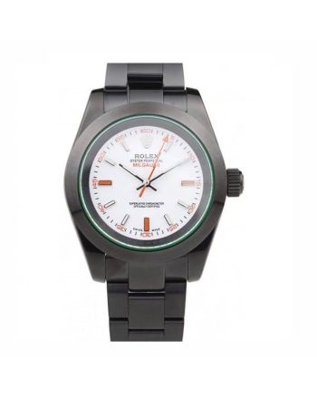 Rolex Milgauss Pro-Hunter Tinted Green Saphire White Dial PR116610 Men Watch 40MM