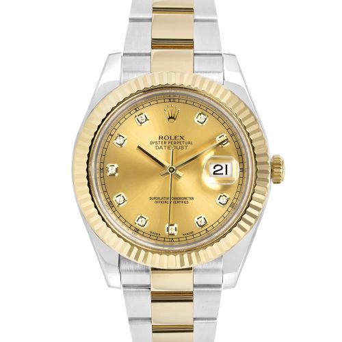 Rolex Datejust 116333 Champagne Diamond Dial